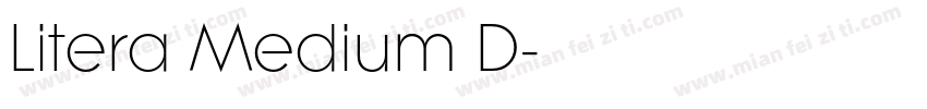 Litera Medium D字体转换